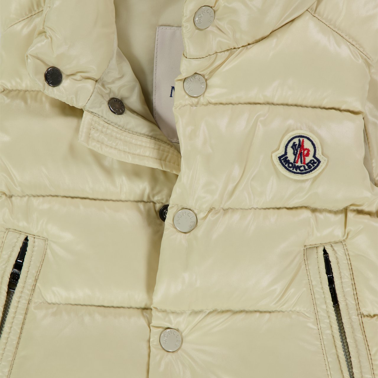 Moncler Moncler Bernard Baby Jongens Bodywarmer In Licht Beige Beige