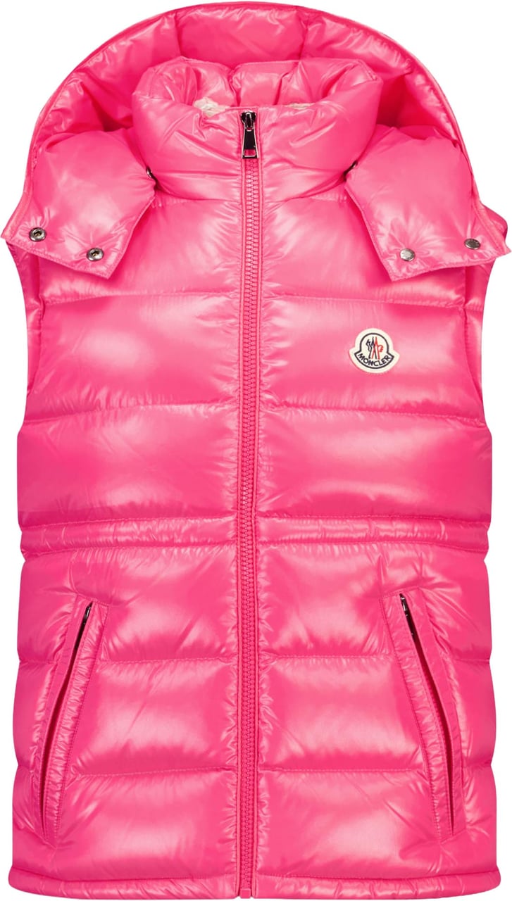 Moncler Ania Kinder Meisjes Bodywarmer In Fuchsia Roze
