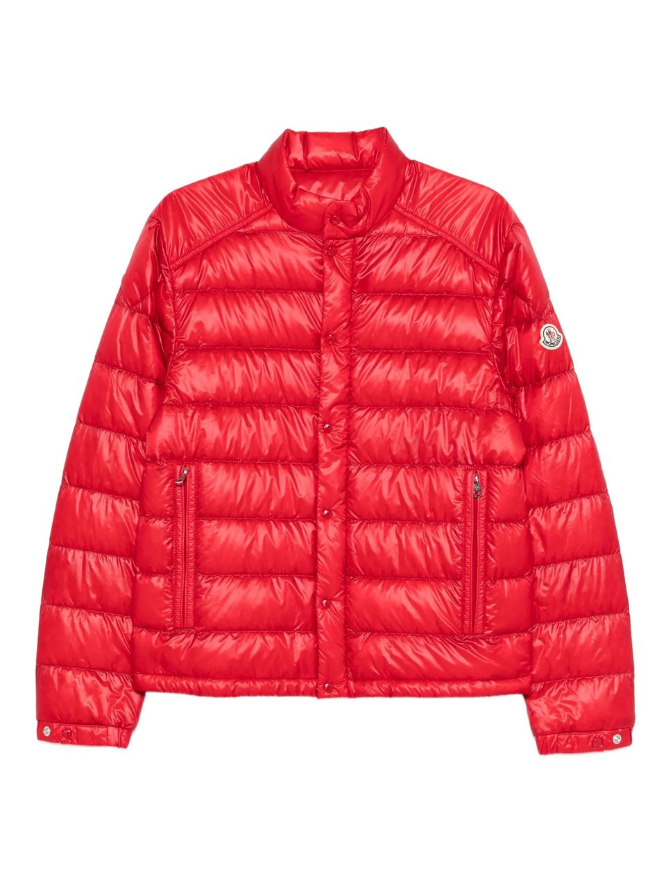Moncler Red Selves Giubbotto Quilted Puffer Jacket Rood