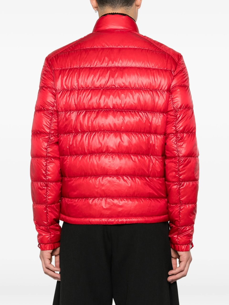 Moncler Red Selves Giubbotto Quilted Puffer Jacket Rood