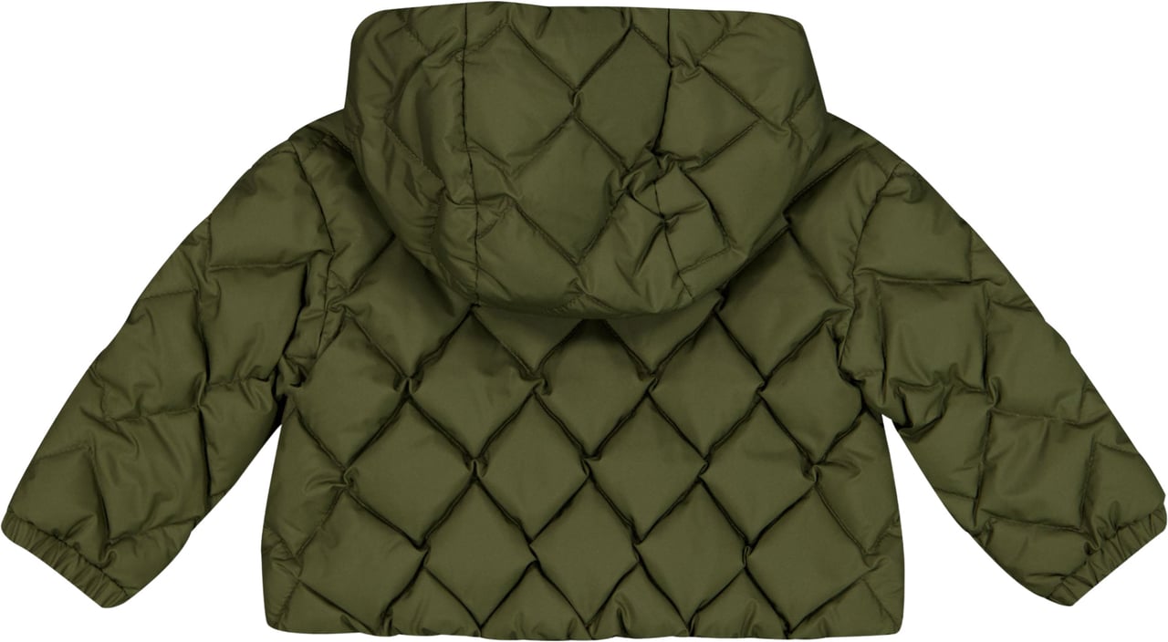 Moncler Ava Baby Meisjes Winterjas In Donker Groen Groen