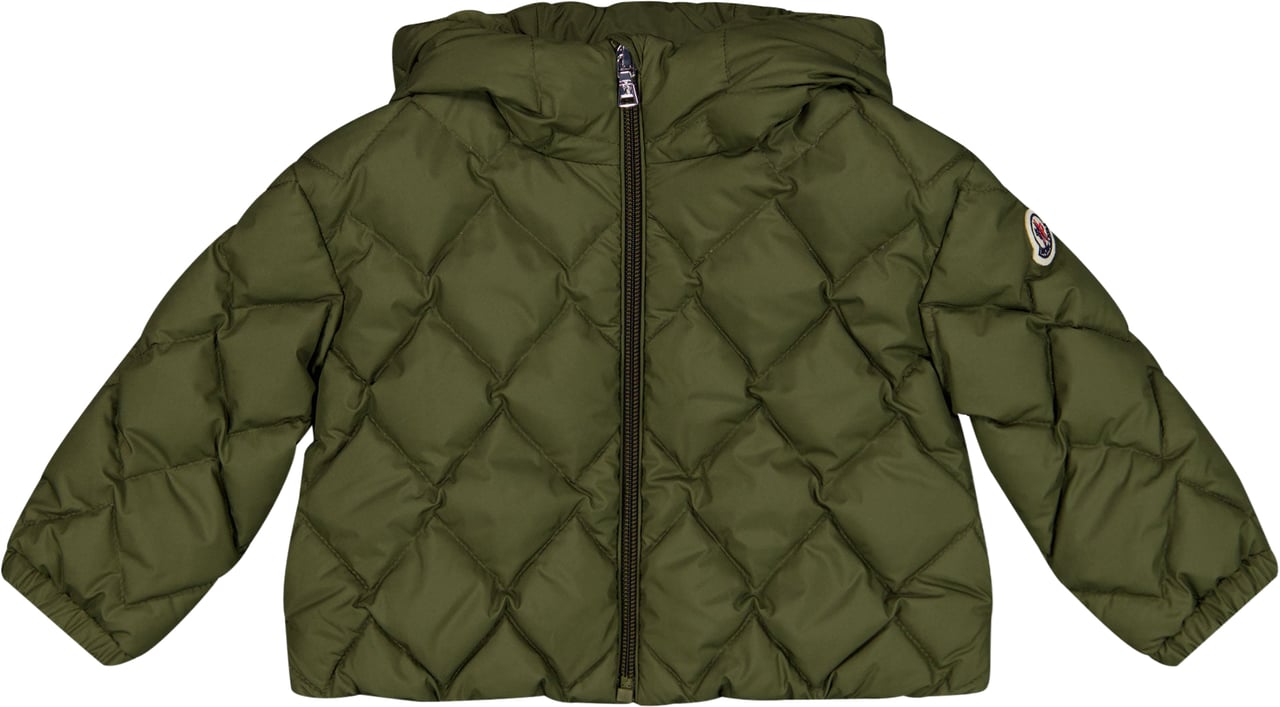 Moncler Ava Baby Meisjes Winterjas In Donker Groen Groen