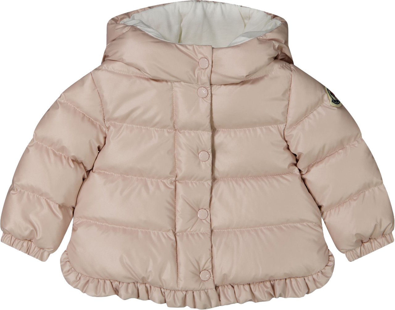 Moncler Tazui Baby Meisjes Winterjas In Licht Roze Roze