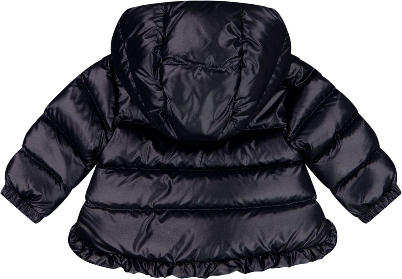 Moncler Tazui Baby Meisjes Winterjas In Navy Blauw