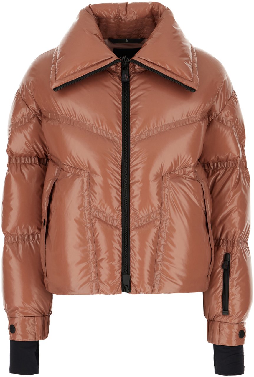 Moncler Moncler Pink nylon Cluses down jacket Roze