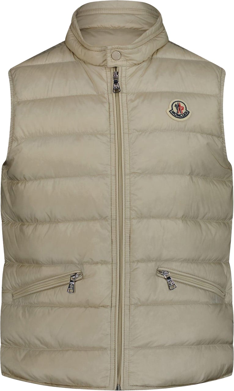 Moncler Moncler Kinder Jongens Bodywarmer Zand Taupe
