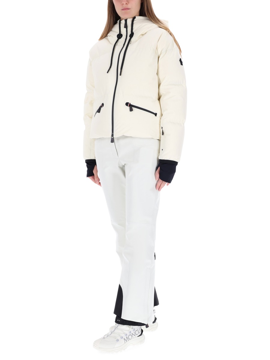 Moncler Black Polyamide-Blend Allesaz Ski Down Jacket Wit