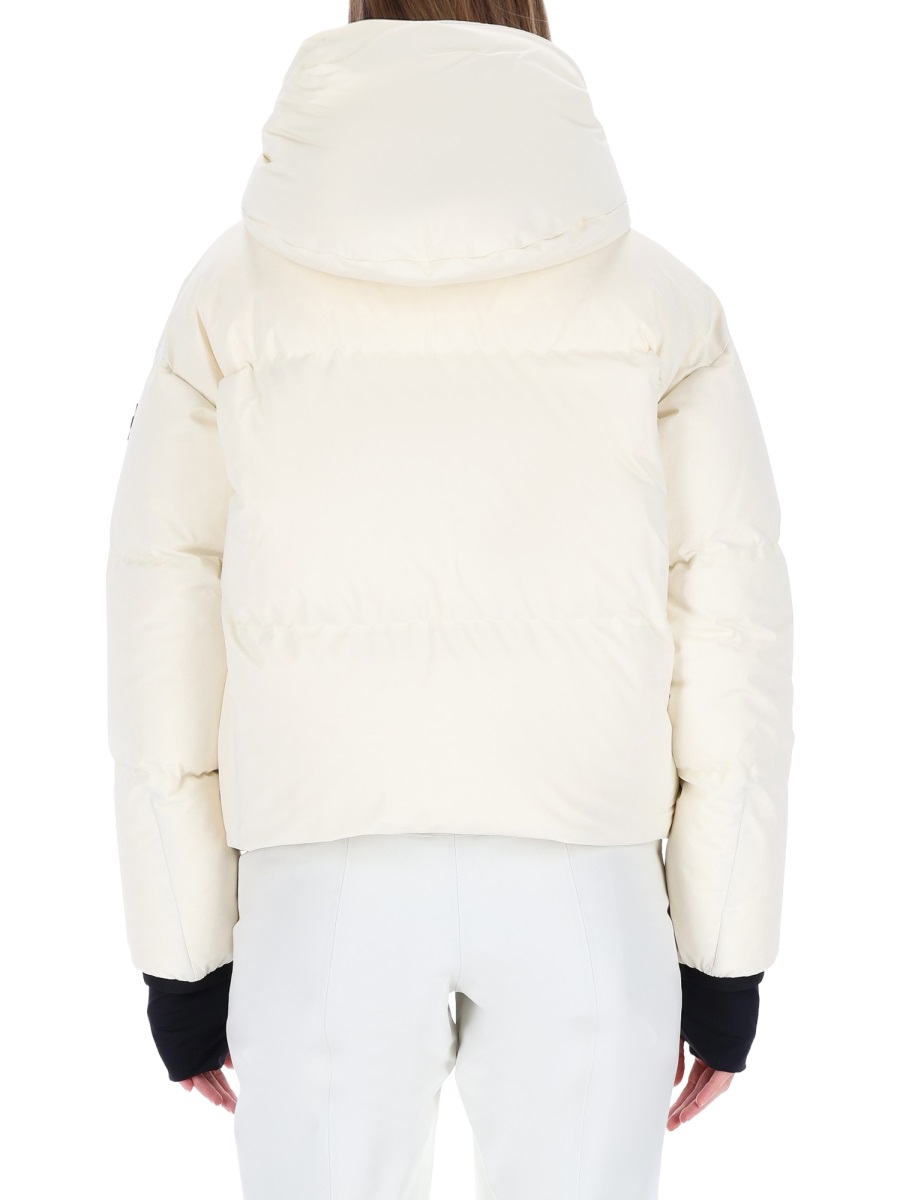 Moncler Black Polyamide-Blend Allesaz Ski Down Jacket Wit