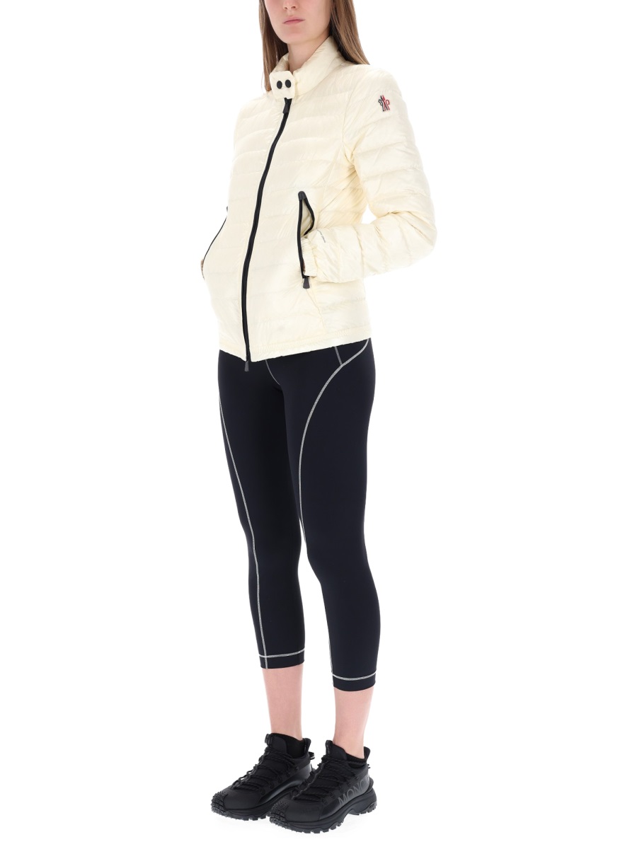 Moncler Lightweight Walibi Nylon Quilted Jacket Neutraal