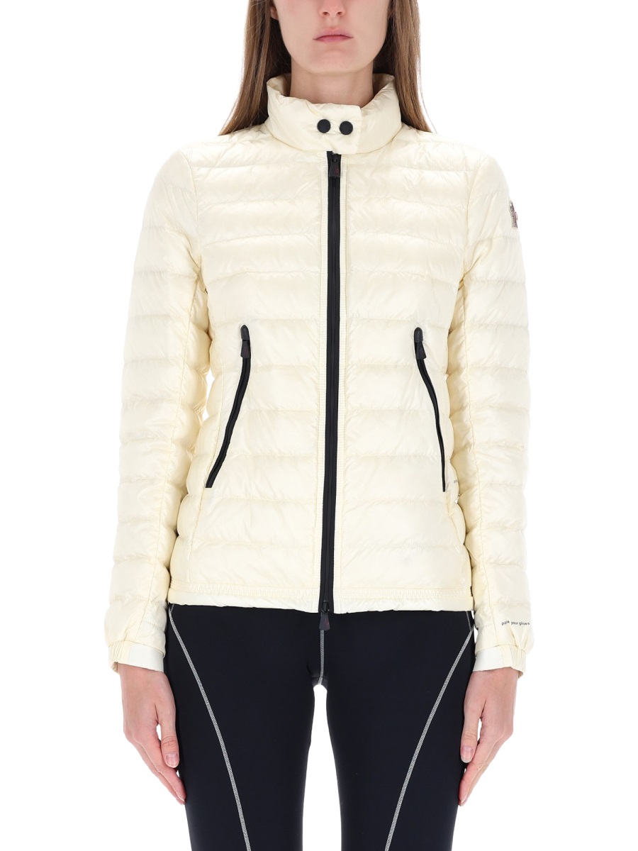 Moncler Lightweight Walibi Nylon Quilted Jacket Neutraal