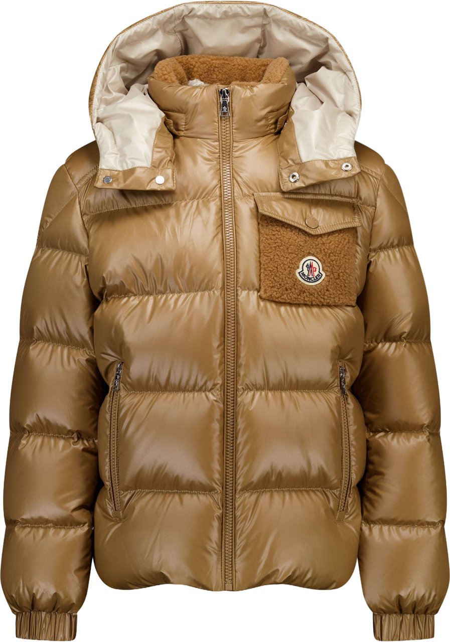 Moncler Yule Kinder Jongens Winterjas In Beige Beige