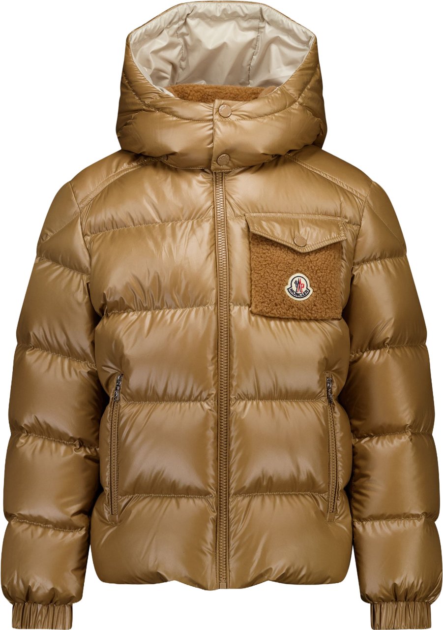 Moncler Yule Kinder Jongens Winterjas In Beige Beige