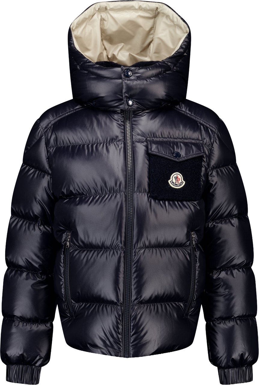 Moncler Yule Kinder Jongens Winterjas In Navy Blauw
