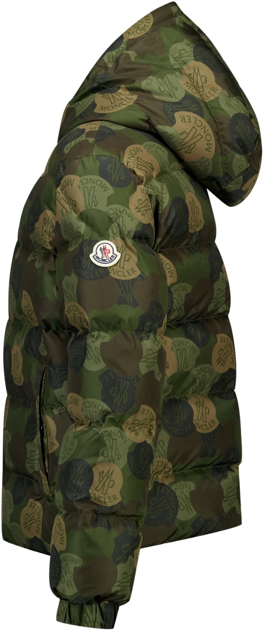 Moncler Moncler Escer Kinder Jongens Winterjas In Army Groen