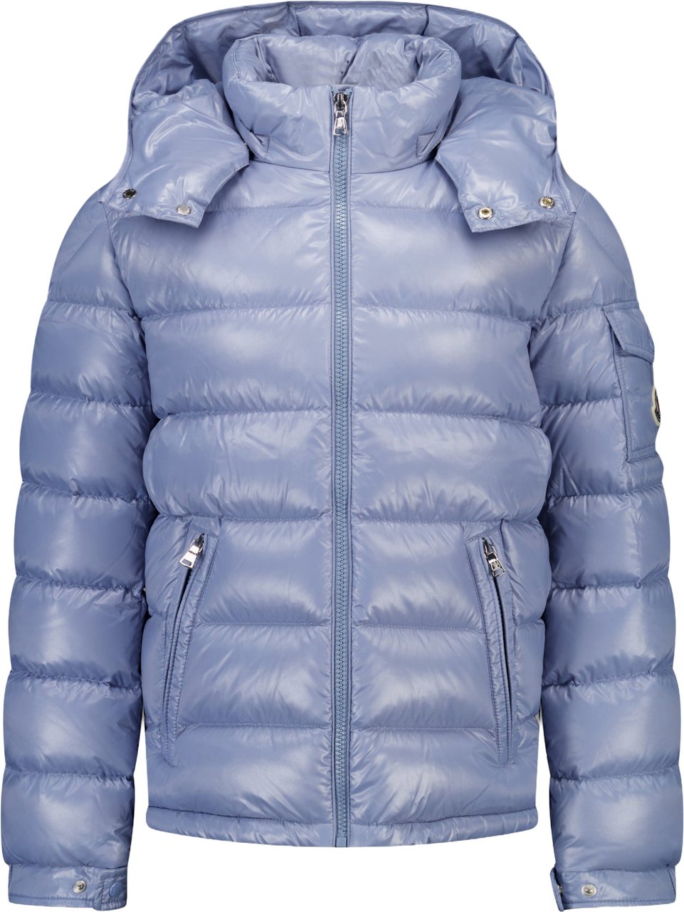 Moncler New Maya Kinder Jongens Winterjas In Licht Blauw Blauw