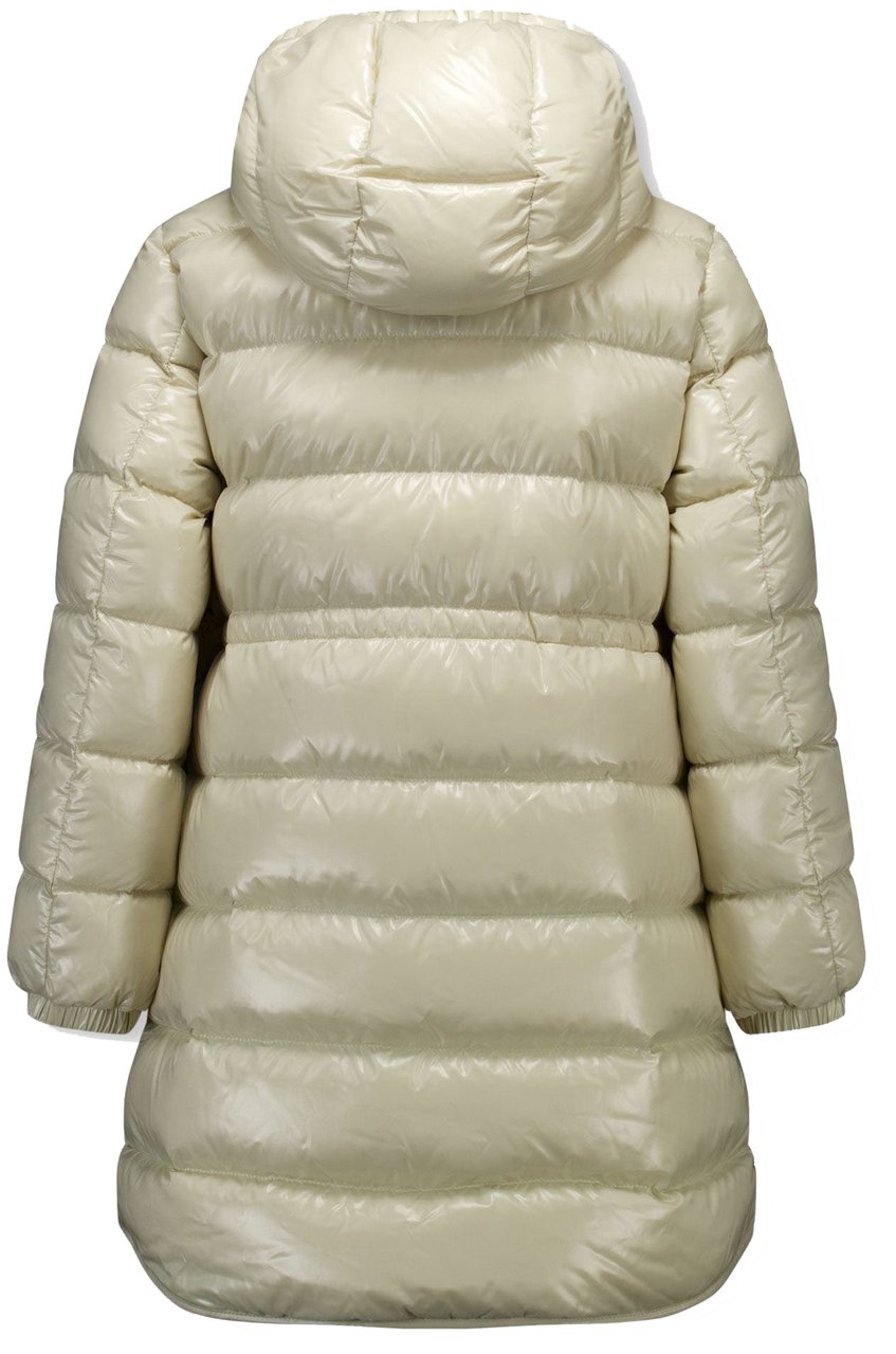Moncler Moncler Dacca Kinder Winterjas In Creme Taupe