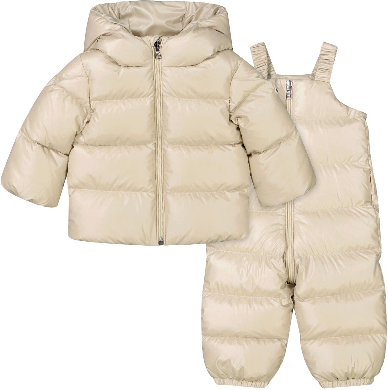 Moncler Moncler Baby Unisex Skipak In Beige Beige
