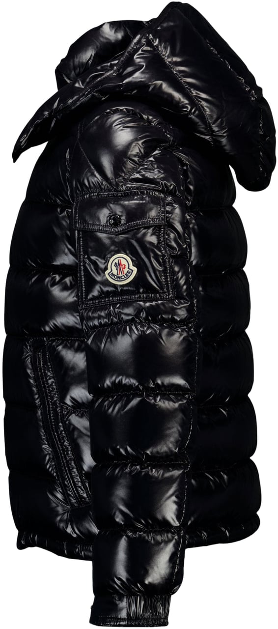 Moncler Moncler Maya Kinder Jongens Winterjas In Zwart Zwart