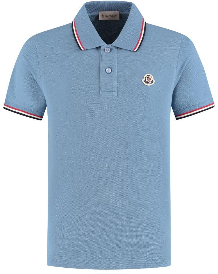 Moncler Ss Polo Blauw