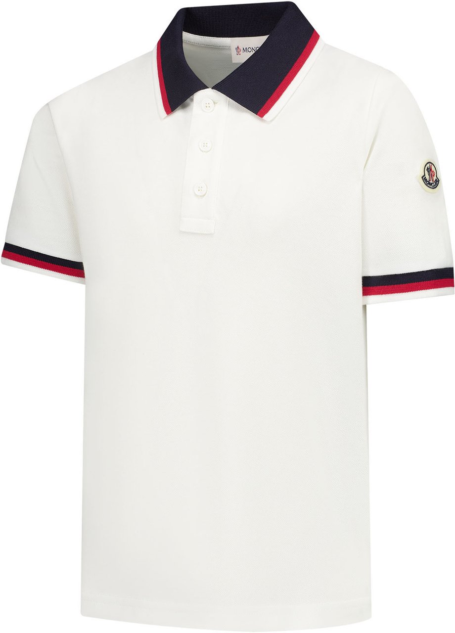 Moncler Ss Polo Wit