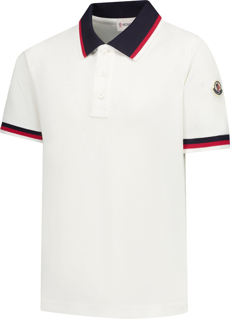 Moncler Ss Polo Wit