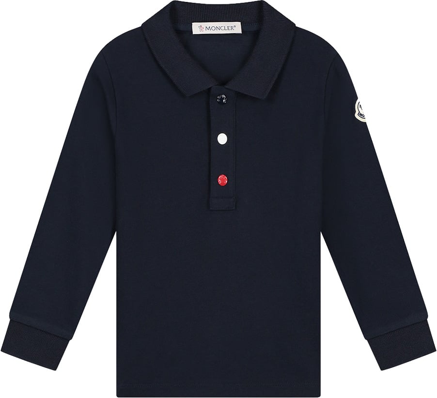 Moncler Ls Polo Blauw