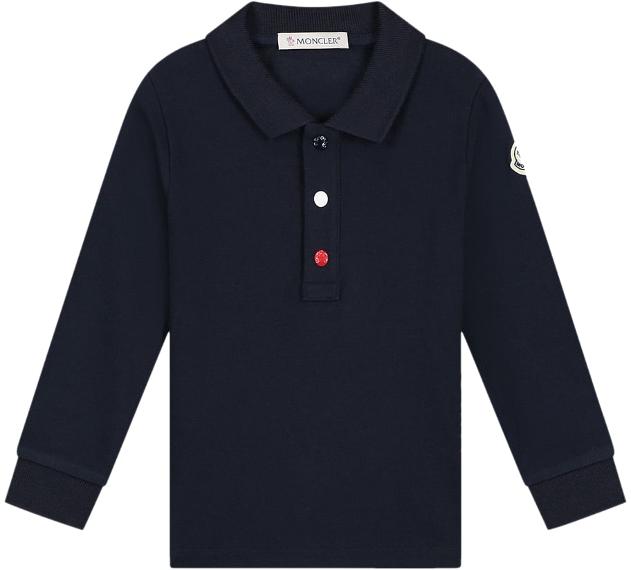 Moncler Ls Polo Blauw
