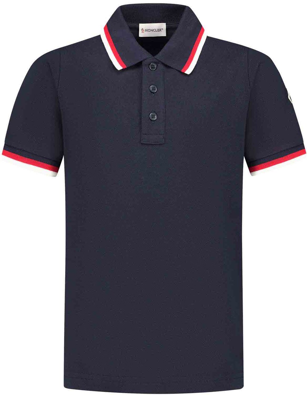 Moncler Ss Polo Blauw