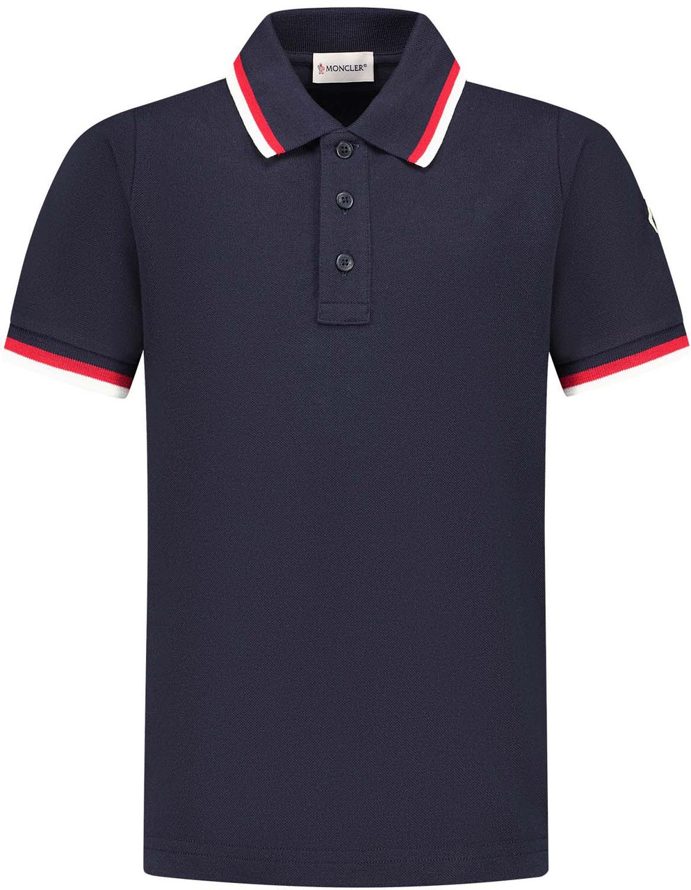 Moncler Ss Polo Blauw