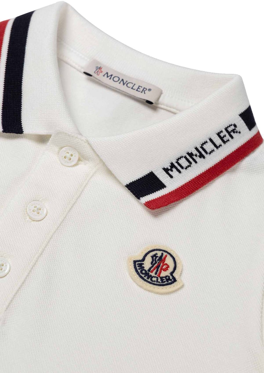 Moncler Ss Polo Wit