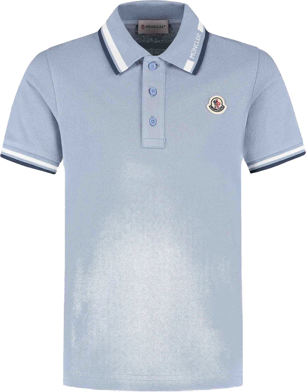 Moncler Ss Polo Blauw