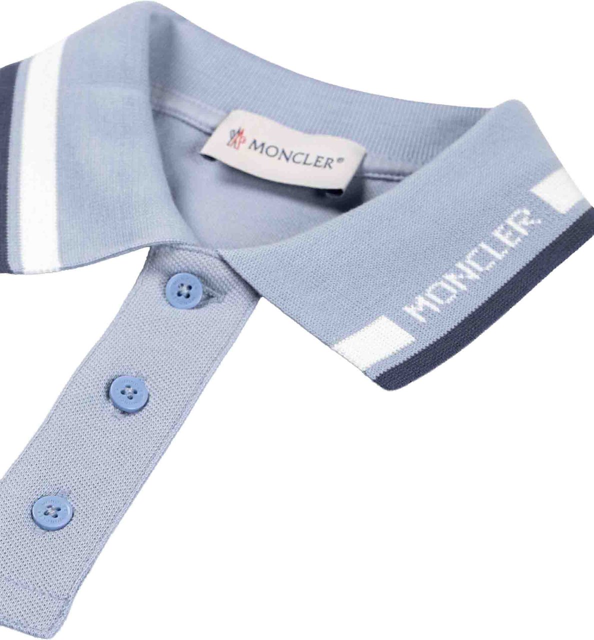Moncler Ss Polo Blauw