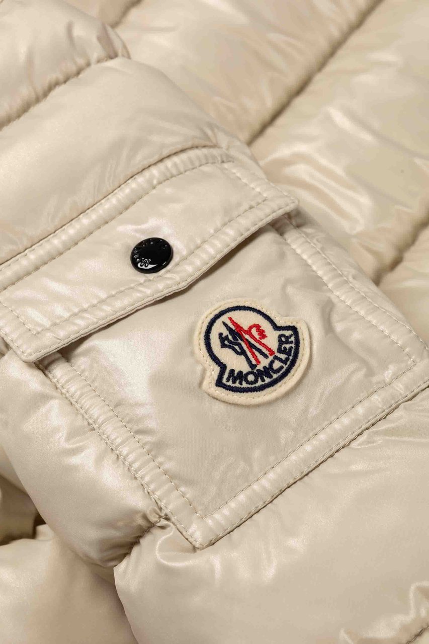 Moncler Moka Long Coat Beige