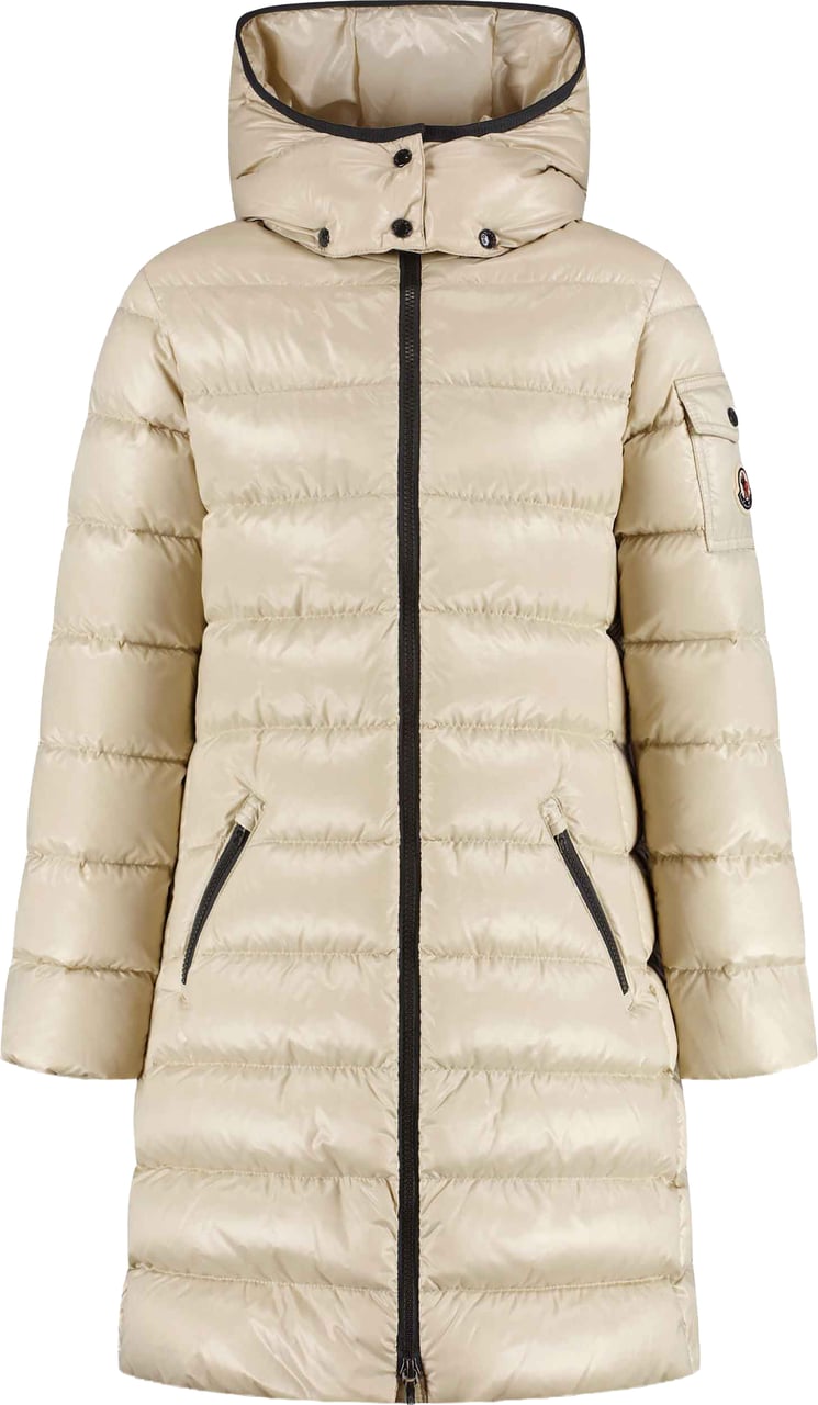 Moncler Moka Long Coat Beige