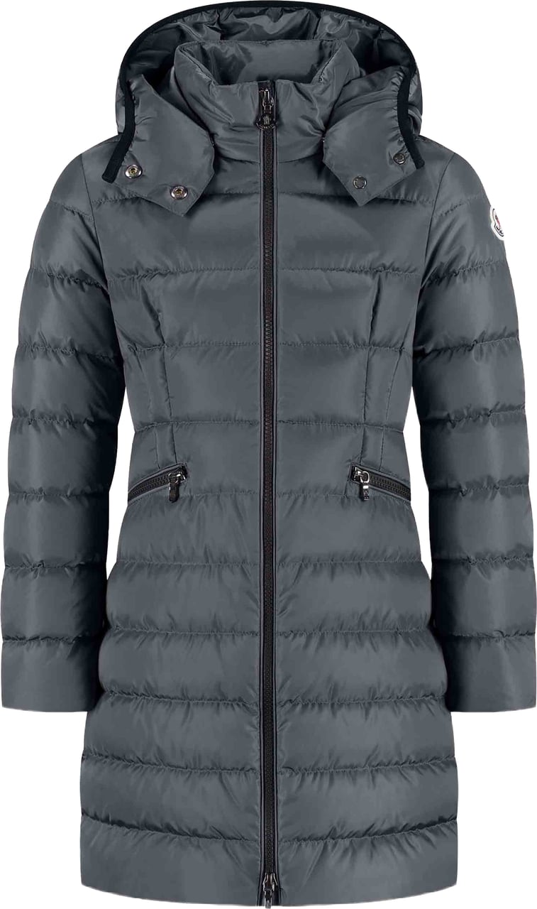 Moncler Charpal Long Coat Grijs
