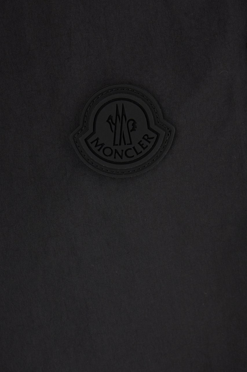 Moncler Moncler Black polyester pants Zwart