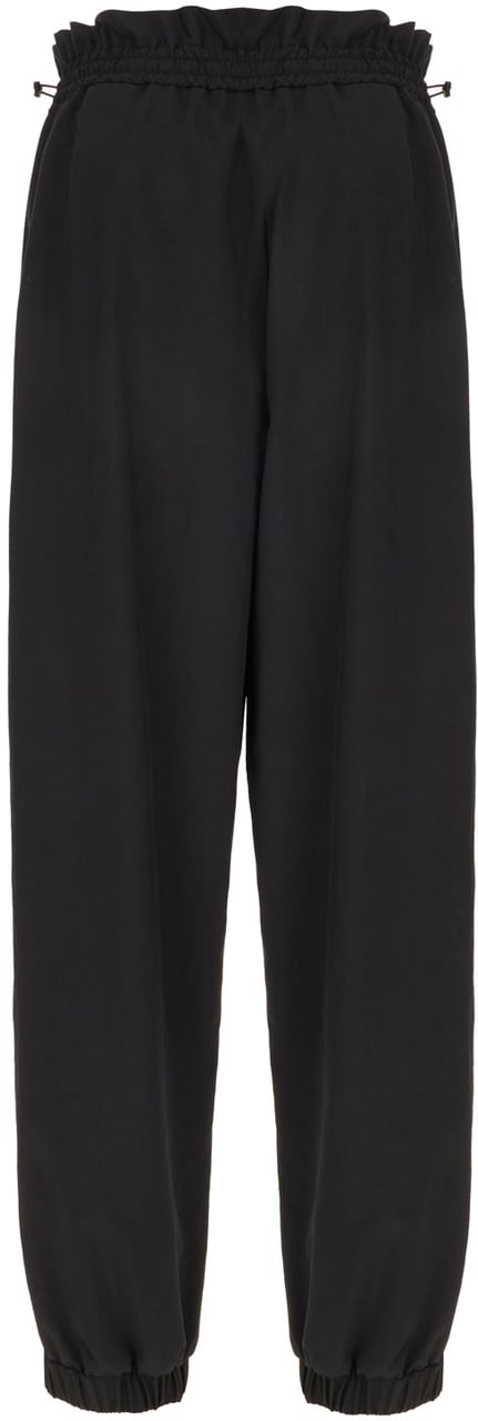 Moncler Moncler Black polyester pants Zwart