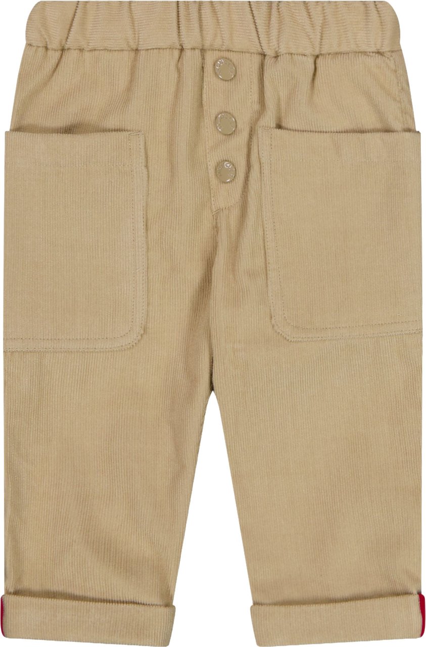 Moncler Baby Jongens Broek In Beige Beige