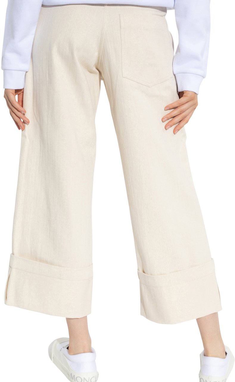 Moncler 2 1952 Wide Leg Trousers Wit