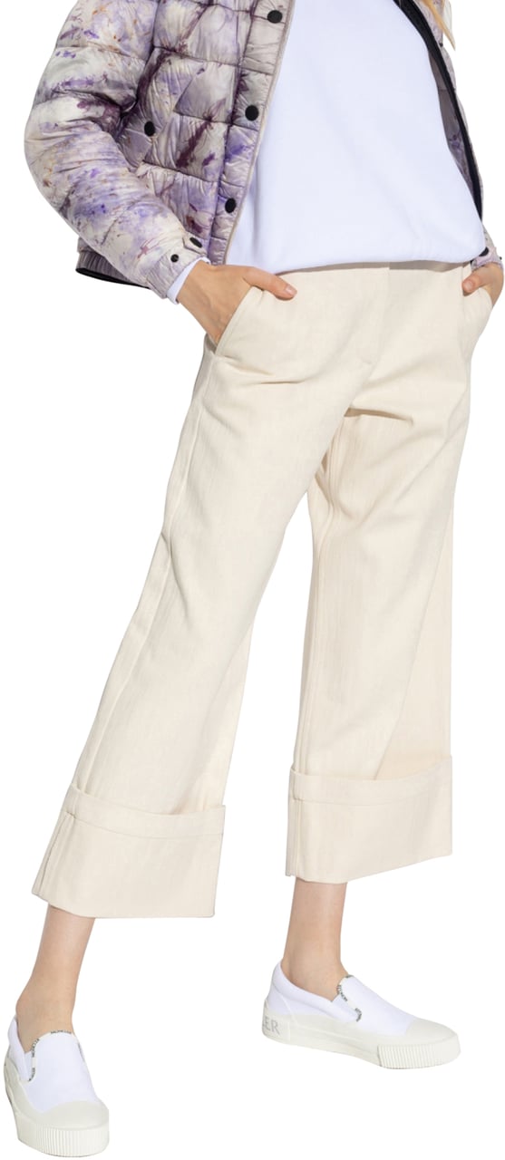 Moncler 2 1952 Wide Leg Trousers Wit