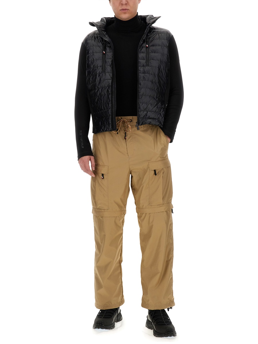 Moncler Convertible Brown Cargo Pants With Versatile Pocket Design Bruin
