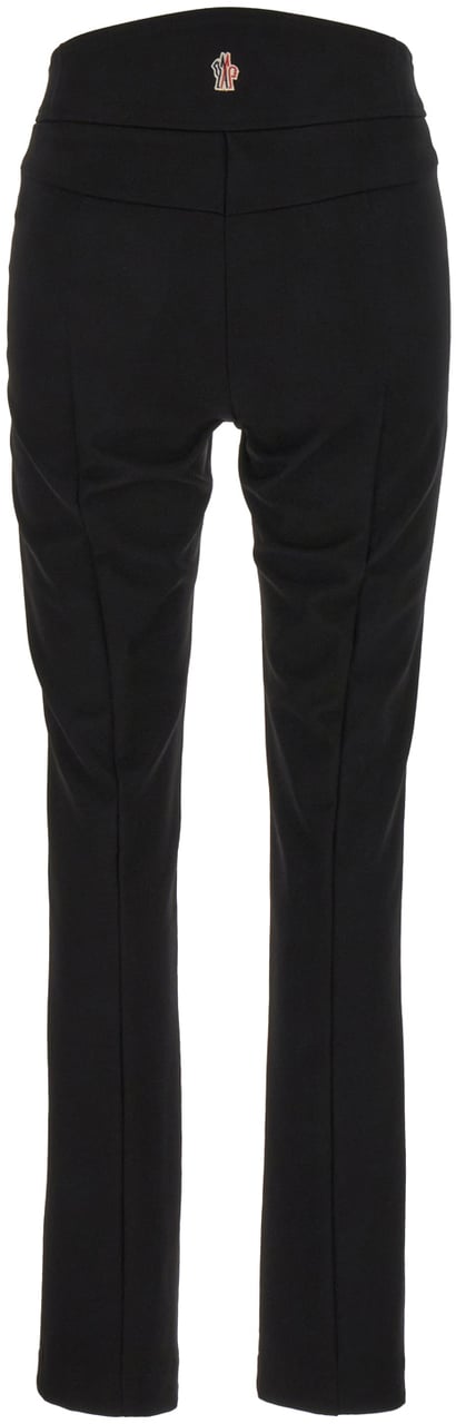 Moncler Moncler Black stretch nylon blend pant Zwart