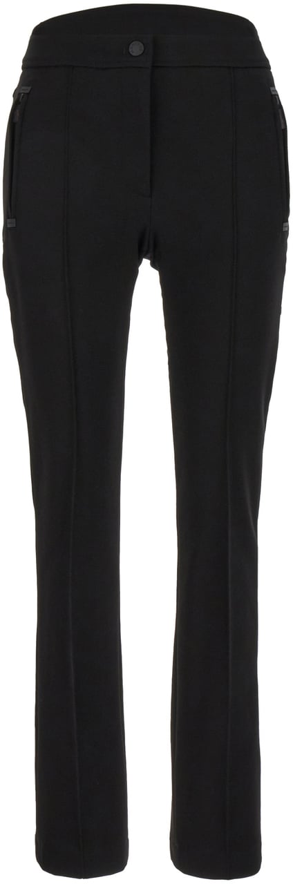 Moncler Moncler Black stretch nylon blend pant Zwart