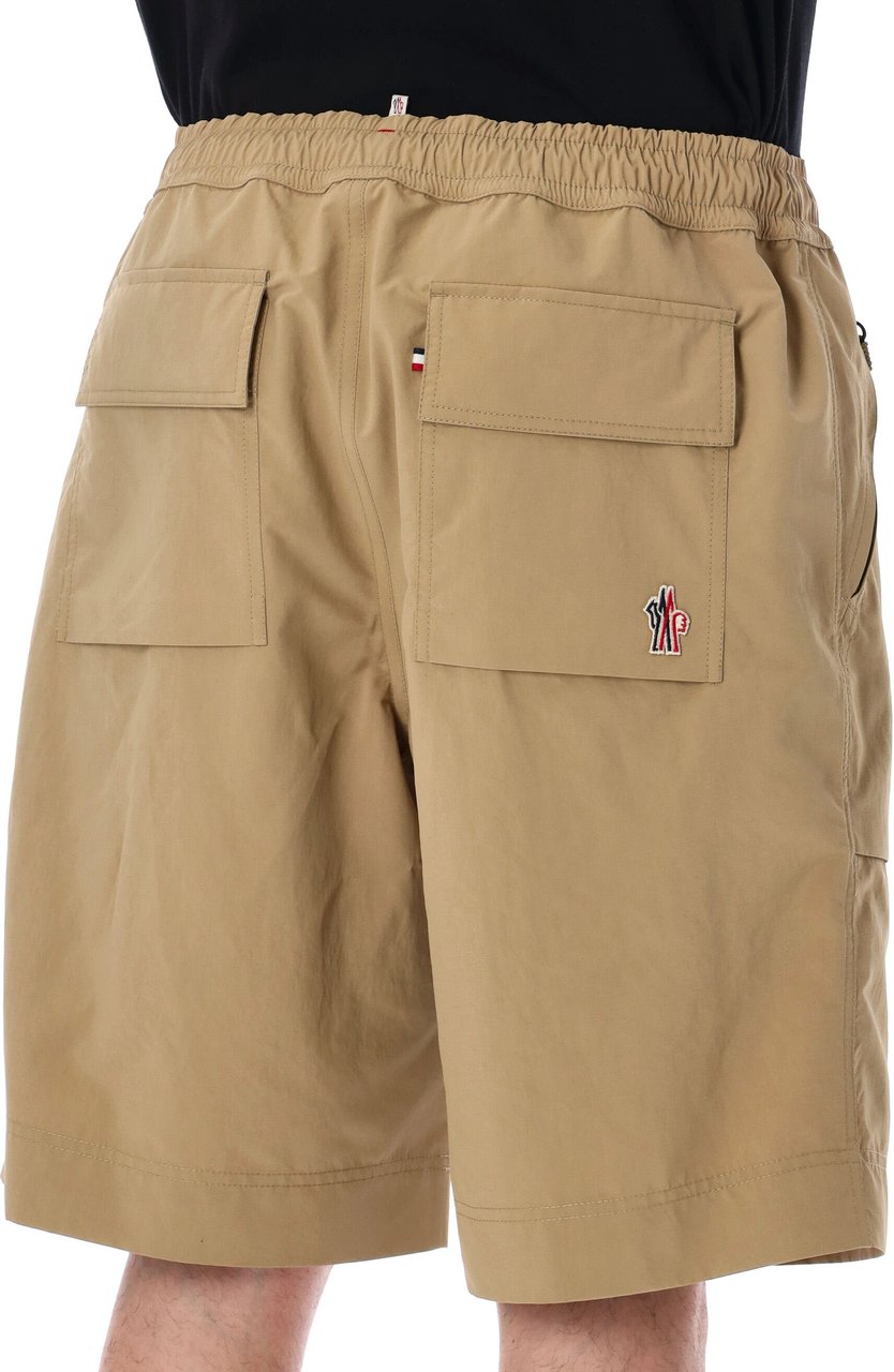 Moncler Moncler Grenoble technical shorts Beige