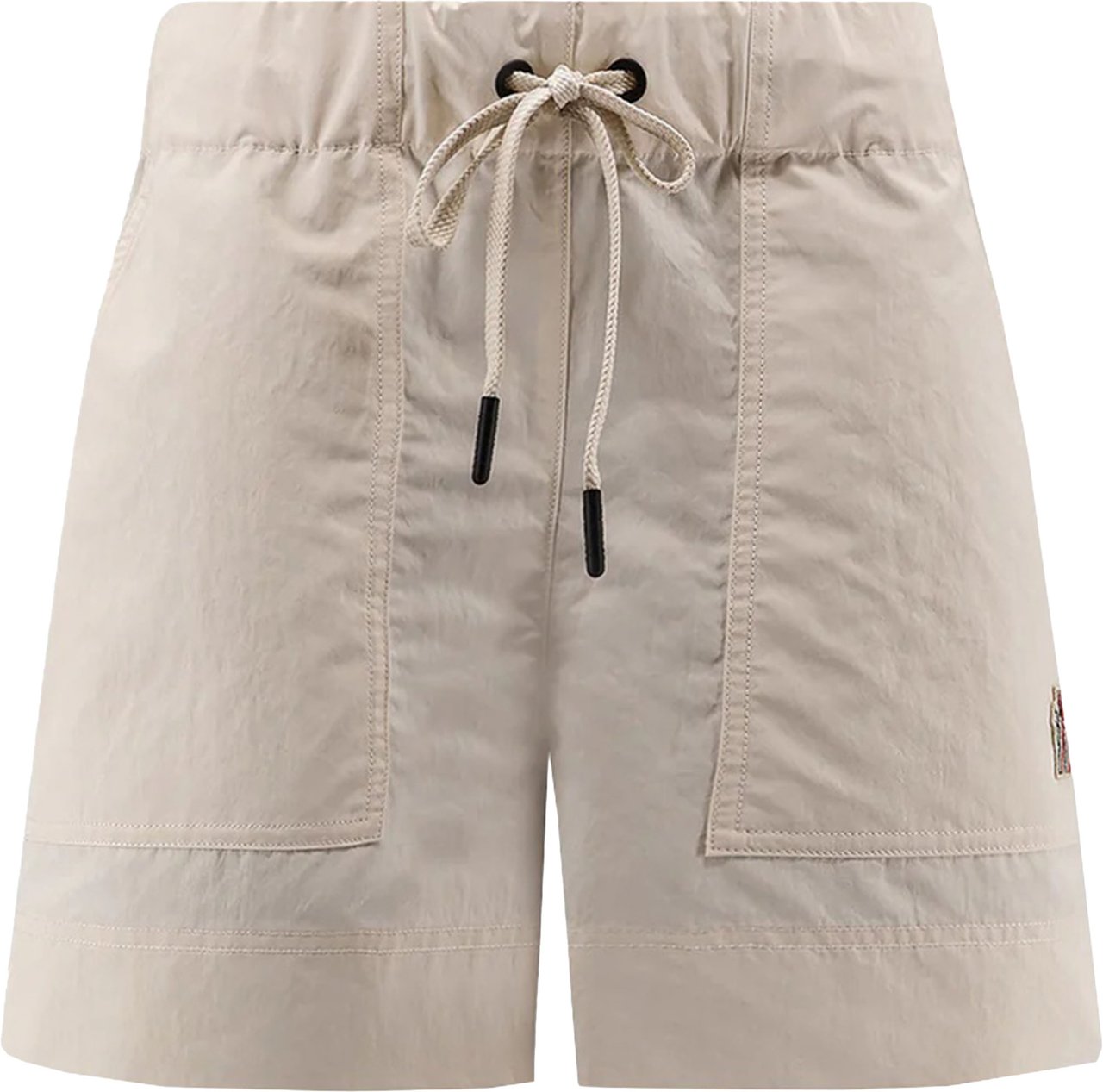 Moncler Black Drawstring Lightweight Shorts Grijs