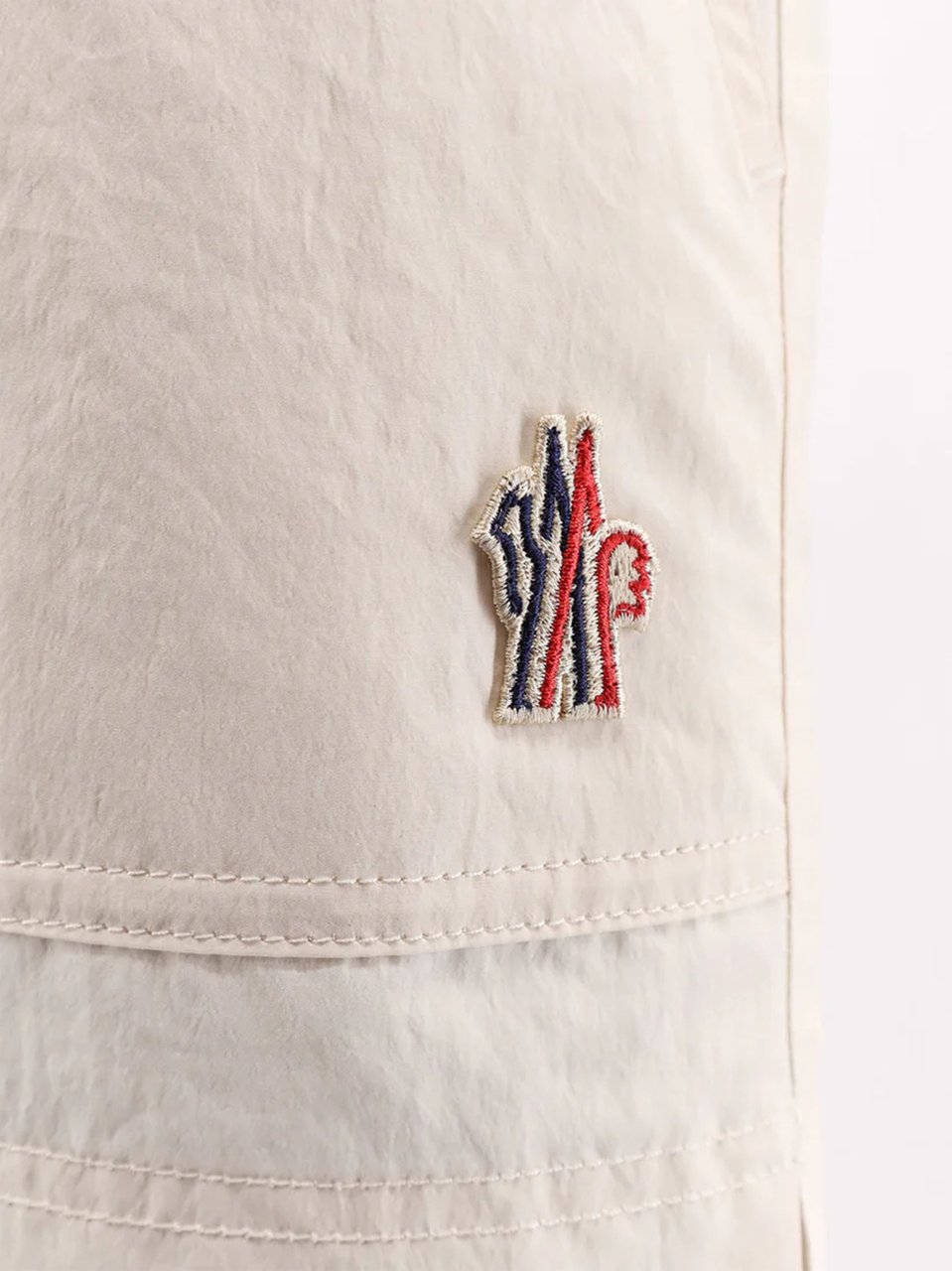 Moncler Black Drawstring Lightweight Shorts Grijs