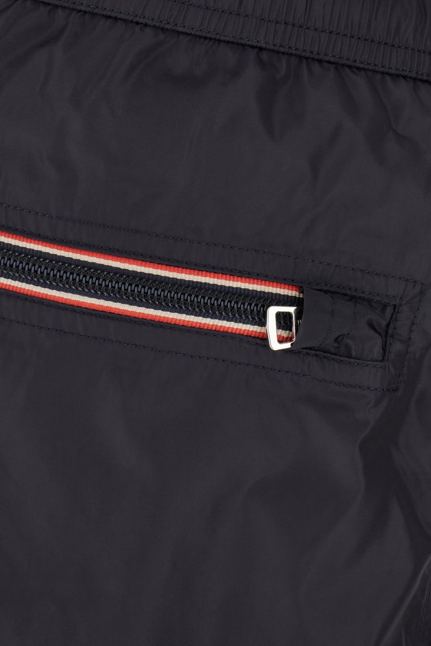 Moncler Midnight blue nylon swimming shorts Blauw