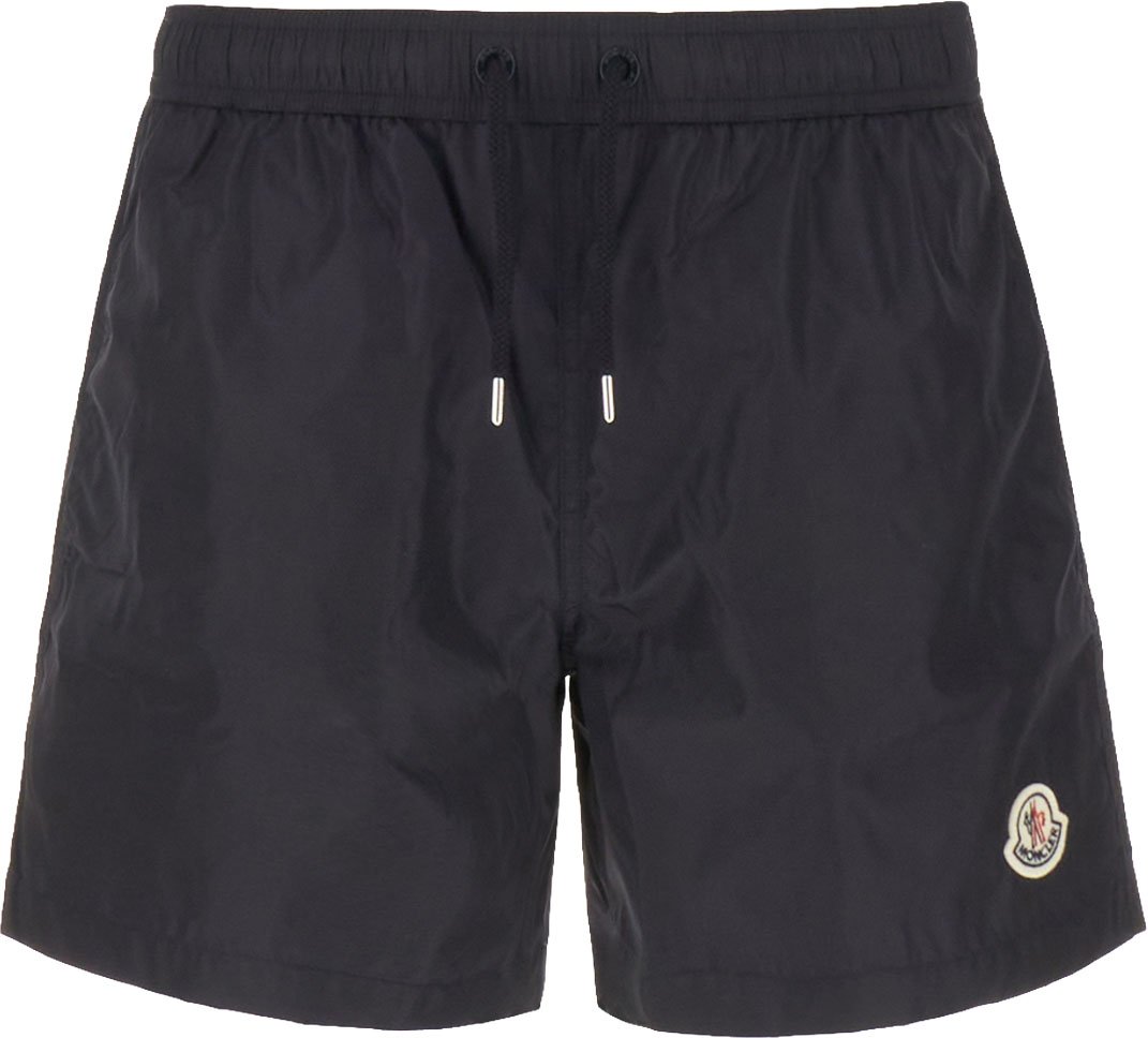 Moncler Midnight blue nylon swimming shorts Blauw
