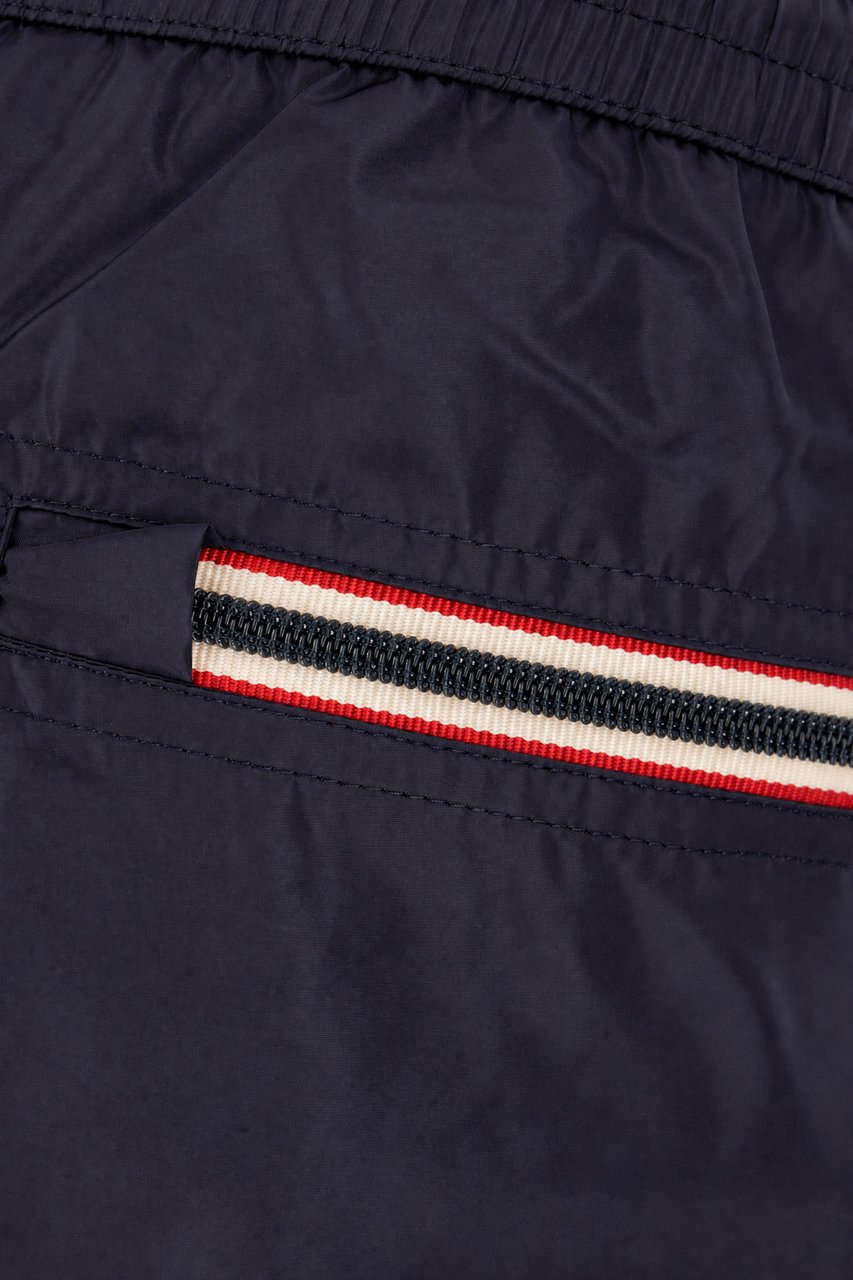 Moncler Blue nylon swimming shorts Blauw