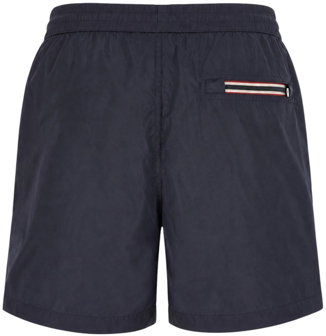 Moncler Blue nylon swimming shorts Blauw